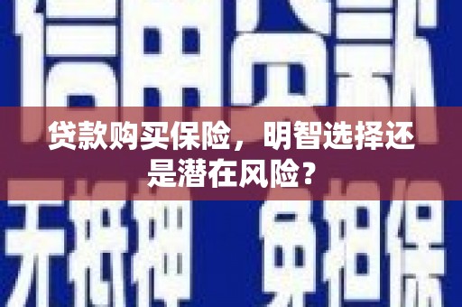黑龙江贷款购买保险，明智选择还是潜在风险？