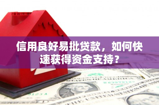 黑龙江信用良好易批贷款，如何快速获得资金支持？