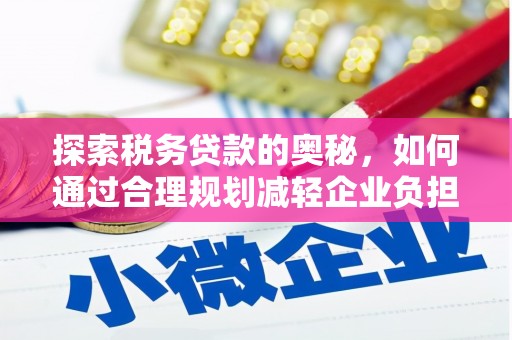 黑龙江探索税务贷款的奥秘，如何通过合理规划减轻企业负担