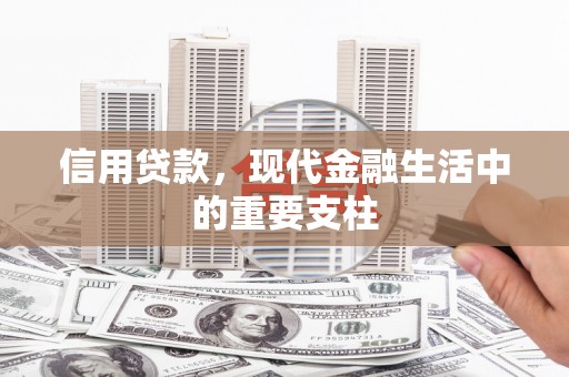 黑龙江信用贷款，现代金融生活中的重要支柱