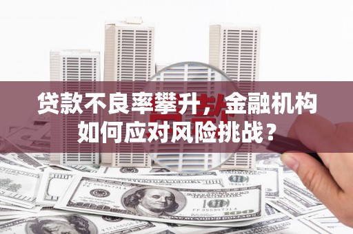 黑龙江贷款不良率攀升，金融机构如何应对风险挑战？