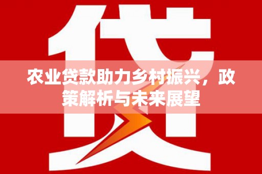 黑龙江农业贷款助力乡村振兴，政策解析与未来展望