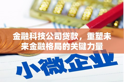 黑龙江金融科技公司贷款，重塑未来金融格局的关键力量