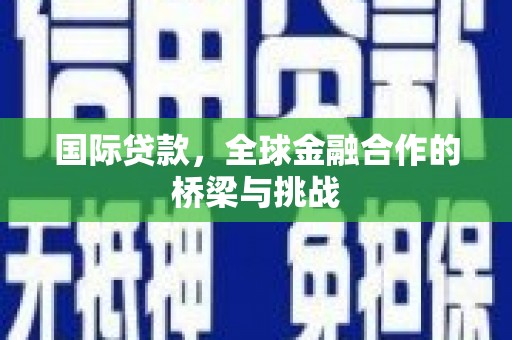 黑龙江国际贷款，全球金融合作的桥梁与挑战