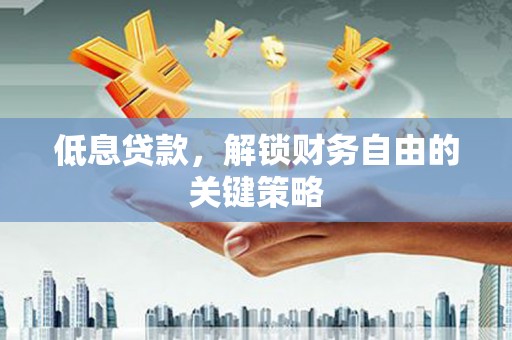 黑龙江低息贷款，解锁财务自由的关键策略