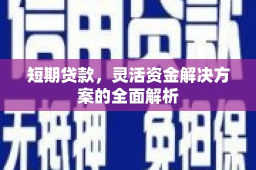 黑龙江短期贷款，灵活资金解决方案的全面解析