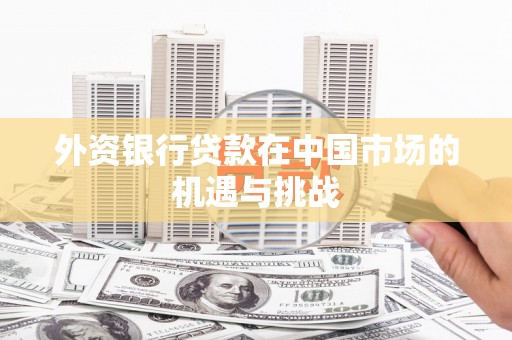 黑龙江外资银行贷款在中国市场的机遇与挑战