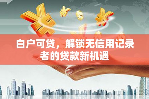 黑龙江白户可贷，解锁无信用记录者的贷款新机遇