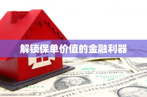 黑龙江解锁保单价值的金融利器