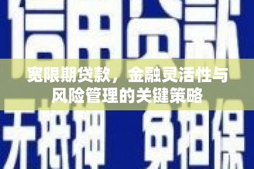 黑龙江宽限期贷款，金融灵活性与风险管理的关键策略