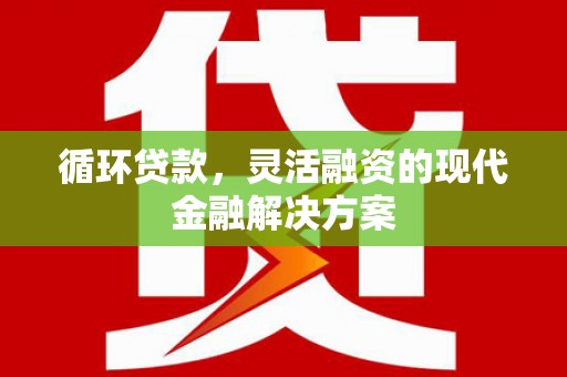 黑龙江循环贷款，灵活融资的现代金融解决方案