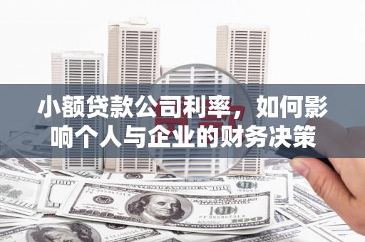 黑龙江小额贷款公司利率，如何影响个人与企业的财务决策