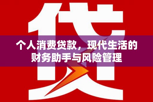 黑龙江个人消费贷款，现代生活的财务助手与风险管理